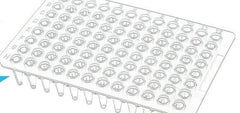 96 Well, No-Skirt, clear Raised plate,0.2 ml, 10/pk - laguna scientific
